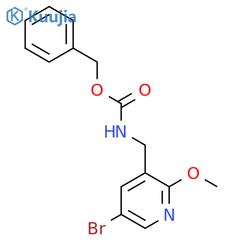 benzyl N-(5-bromo-2-methoxypyridin-3-yl)methylcarbamate structure