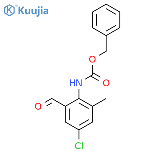 benzyl N-(4-chloro-2-formyl-6-methylphenyl)carbamate structure