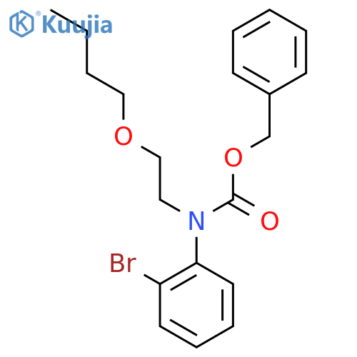 benzyl N-(2-bromophenyl)-N-(2-butoxyethyl)carbamate structure