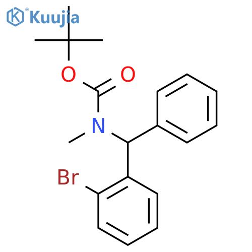 tert-butyl N-[(2-bromophenyl)(phenyl)methyl]-N-methylcarbamate structure