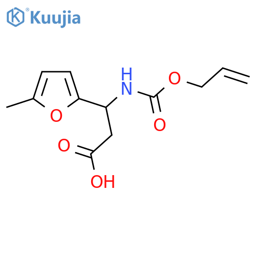 3-(5-methylfuran-2-yl)-3-{(prop-2-en-1-yloxy)carbonylamino}propanoic acid structure