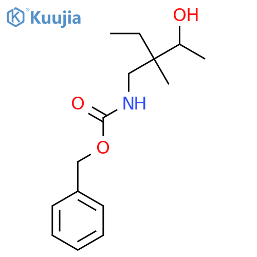 benzyl N-(2-ethyl-3-hydroxy-2-methylbutyl)carbamate structure