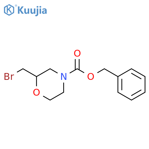 benzyl 2-(bromomethyl)morpholine-4-carboxylate structure
