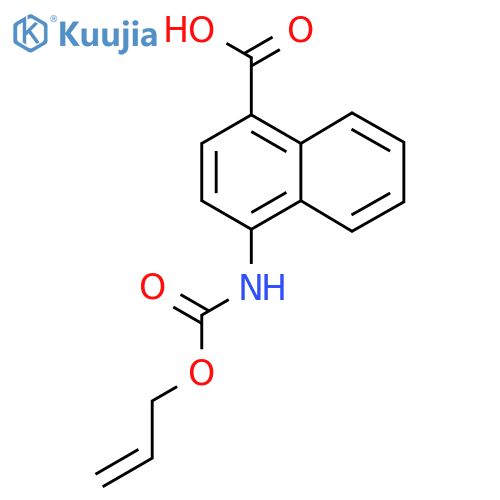 4-{(prop-2-en-1-yloxy)carbonylamino}naphthalene-1-carboxylic acid structure