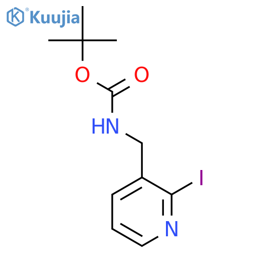 tert-butyl N-(2-iodopyridin-3-yl)methylcarbamate structure