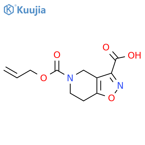 5-(prop-2-en-1-yloxy)carbonyl-4H,5H,6H,7H-1,2oxazolo4,5-cpyridine-3-carboxylic acid structure