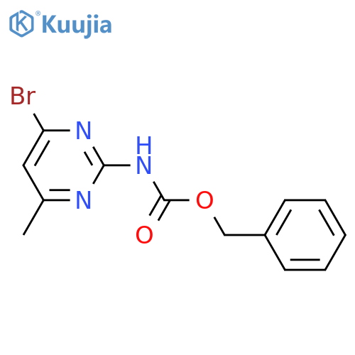 benzyl N-(4-bromo-6-methylpyrimidin-2-yl)carbamate structure