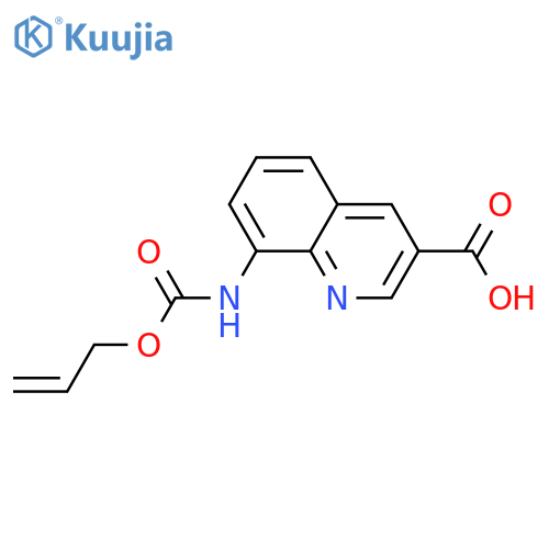 8-{[(Prop-2-en-1-yloxy)carbonyl]amino}quinoline-3-carboxylic acid structure