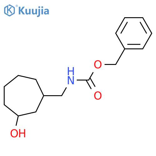 benzyl N-[(3-hydroxycycloheptyl)methyl]carbamate structure
