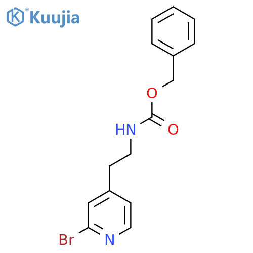 benzyl N-2-(2-bromopyridin-4-yl)ethylcarbamate structure