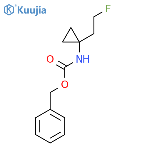 benzyl N-1-(2-fluoroethyl)cyclopropylcarbamate structure