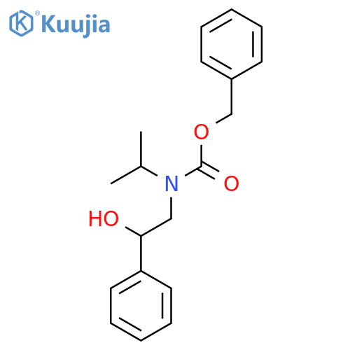 benzyl N-(2-hydroxy-2-phenylethyl)-N-(propan-2-yl)carbamate structure