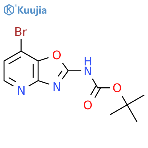 tert-butyl N-{7-bromo-1,3oxazolo4,5-bpyridin-2-yl}carbamate structure