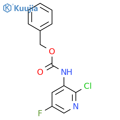 benzyl N-(2-chloro-5-fluoropyridin-3-yl)carbamate structure