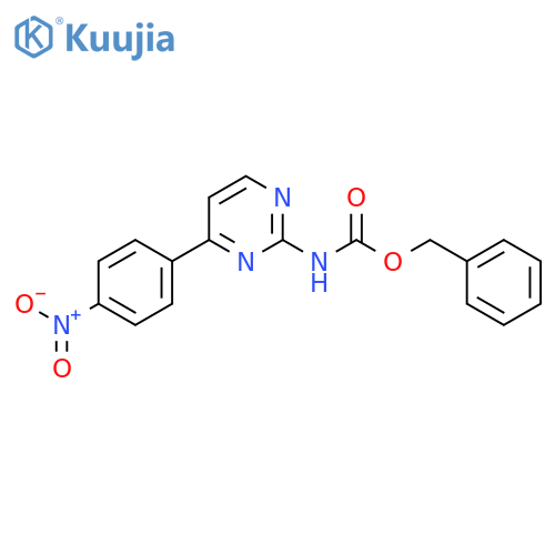 benzyl N-4-(4-nitrophenyl)pyrimidin-2-ylcarbamate structure