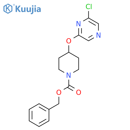 benzyl 4-(6-chloropyrazin-2-yl)oxypiperidine-1-carboxylate structure