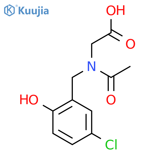 2-{N-(5-chloro-2-hydroxyphenyl)methylacetamido}acetic acid structure