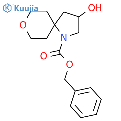 benzyl 3-hydroxy-8-oxa-1-azaspiro4.5decane-1-carboxylate structure