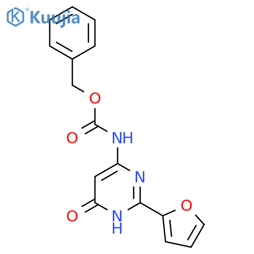 benzyl N-[2-(furan-2-yl)-6-hydroxypyrimidin-4-yl]carbamate structure