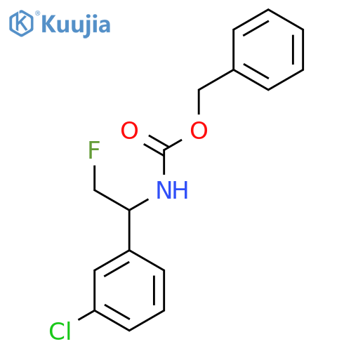 benzyl N-1-(3-chlorophenyl)-2-fluoroethylcarbamate structure
