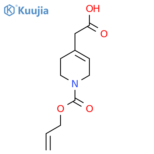 2-{1-(prop-2-en-1-yloxy)carbonyl-1,2,3,6-tetrahydropyridin-4-yl}acetic acid structure