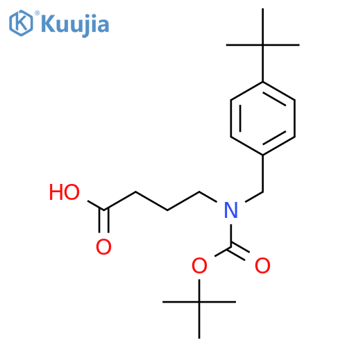 4-{(tert-butoxy)carbonyl(4-tert-butylphenyl)methylamino}butanoic acid structure
