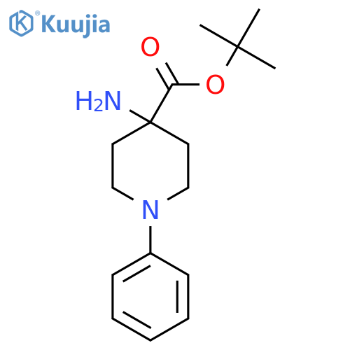 Tert-butyl 4-amino-1-phenylpiperidine-4-carboxylate structure