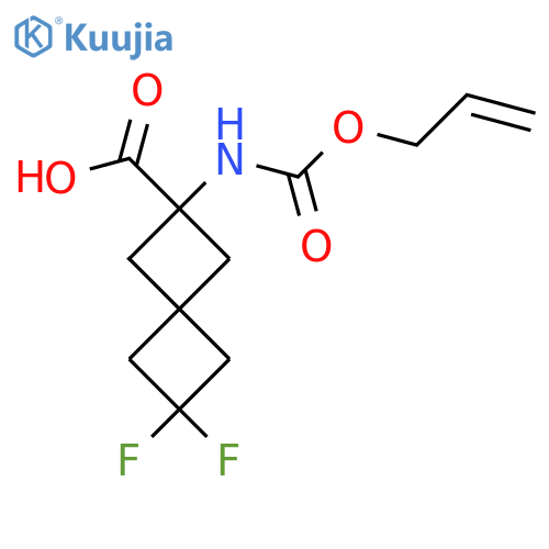 6,6-Difluoro-2-{[(prop-2-en-1-yloxy)carbonyl]amino}spiro[3.3]heptane-2-carboxylic acid structure