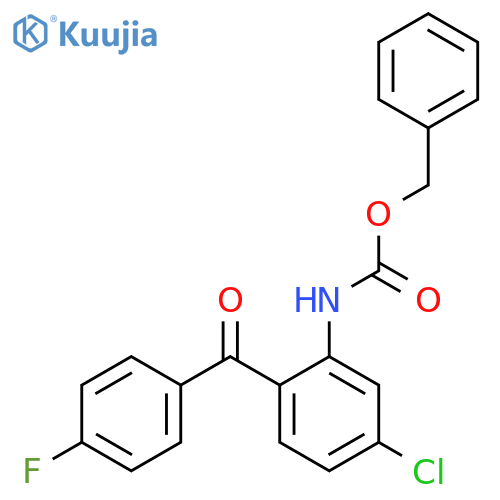 benzyl N-5-chloro-2-(4-fluorobenzoyl)phenylcarbamate structure