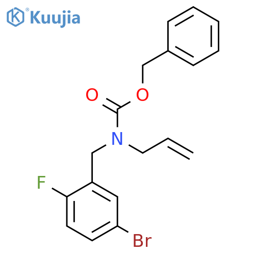 benzyl N-(5-bromo-2-fluorophenyl)methyl-N-(prop-2-en-1-yl)carbamate structure