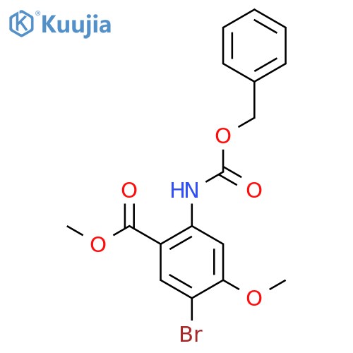 Methyl 2-{[(benzyloxy)carbonyl]amino}-5-bromo-4-methoxybenzoate structure