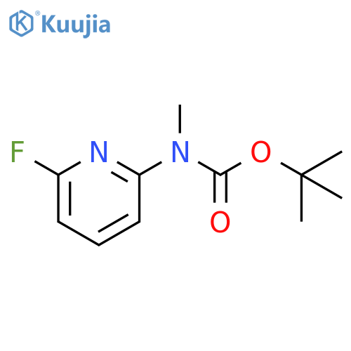 tert-butyl N-(6-fluoropyridin-2-yl)-N-methylcarbamate structure