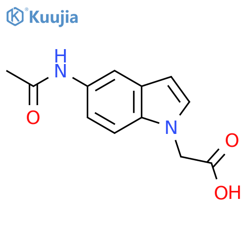 2-(5-acetamido-1H-indol-1-yl)acetic acid structure