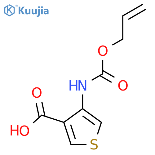 4-{[(Prop-2-en-1-yloxy)carbonyl]amino}thiophene-3-carboxylic acid structure