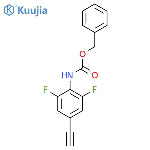 benzyl N-(4-ethynyl-2,6-difluorophenyl)carbamate structure