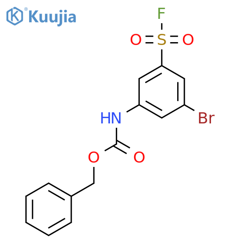 benzyl N-3-bromo-5-(fluorosulfonyl)phenylcarbamate structure