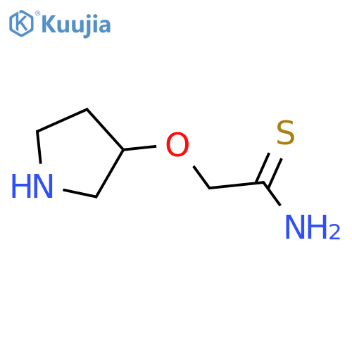 2-(Pyrrolidin-3-yloxy)ethanethioamide structure