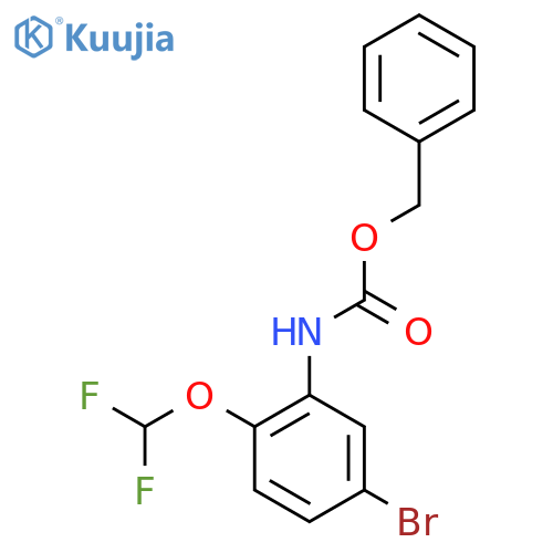 benzyl N-5-bromo-2-(difluoromethoxy)phenylcarbamate structure