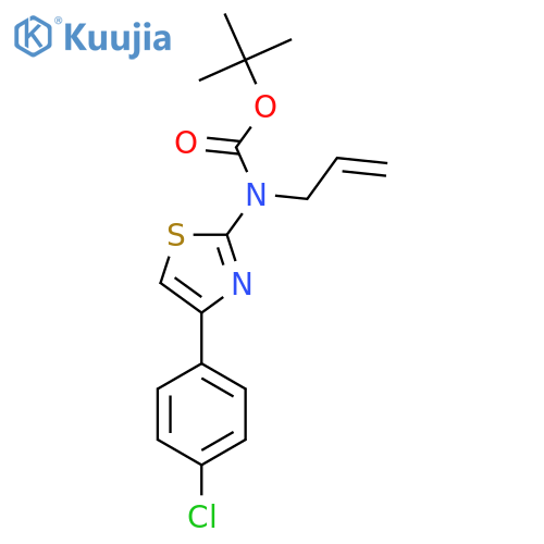 tert-butyl N-4-(4-chlorophenyl)-1,3-thiazol-2-yl-N-(prop-2-en-1-yl)carbamate structure