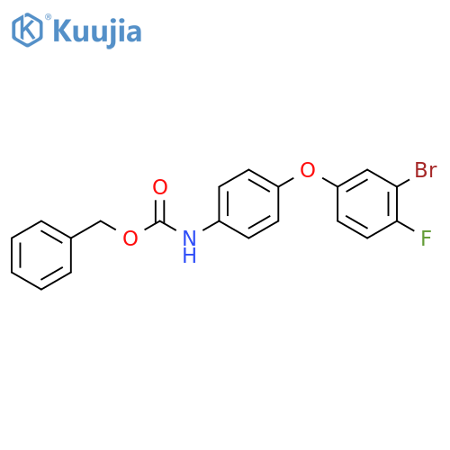 benzyl N-4-(3-bromo-4-fluorophenoxy)phenylcarbamate structure