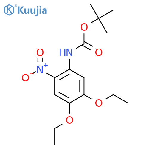 tert-butyl N-(4,5-diethoxy-2-nitrophenyl)carbamate structure