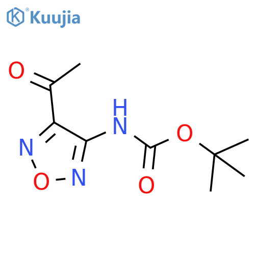 tert-butyl N-(4-acetyl-1,2,5-oxadiazol-3-yl)carbamate structure