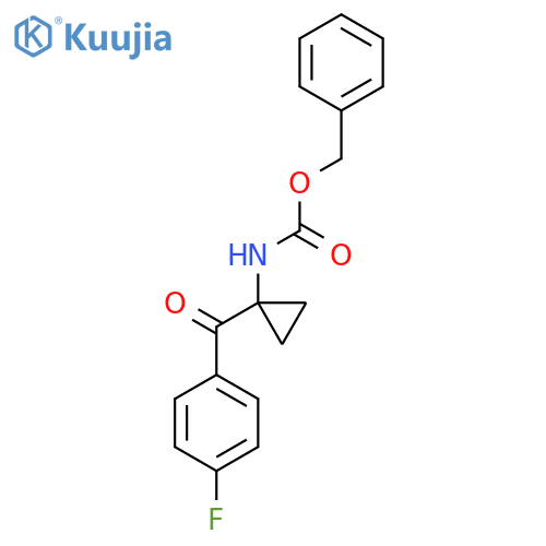 benzyl N-1-(4-fluorobenzoyl)cyclopropylcarbamate structure