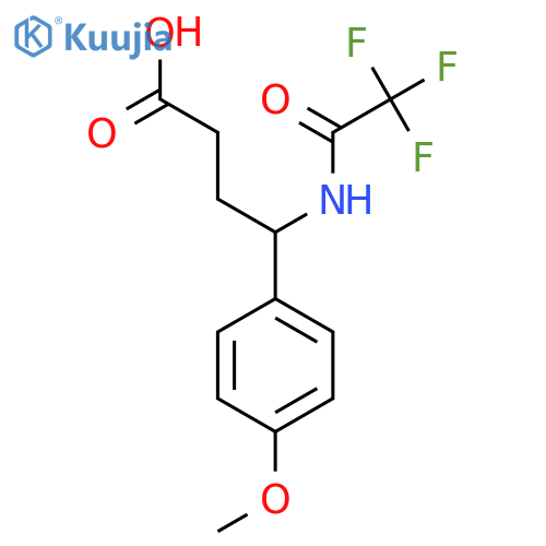4-(4-Methoxyphenyl)-4-(2,2,2-trifluoroacetamido)butanoic acid structure