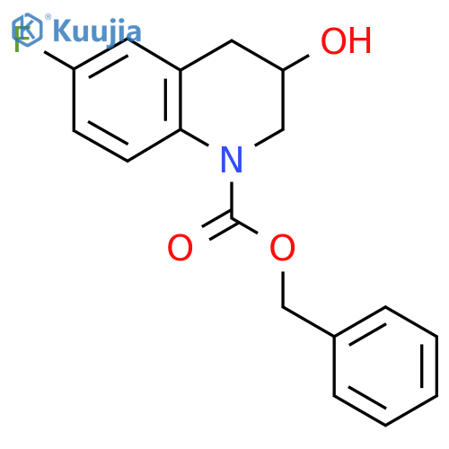 Benzyl 6-fluoro-3-hydroxy-1,2,3,4-tetrahydroquinoline-1-carboxylate structure