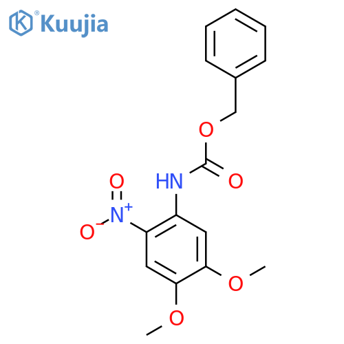 benzyl N-(4,5-dimethoxy-2-nitrophenyl)carbamate structure