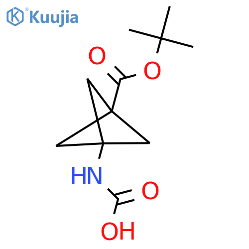 {3-(tert-butoxy)carbonylbicyclo1.1.1pentan-1-yl}carbamic acid structure