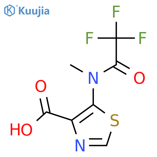 5-(2,2,2-trifluoro-N-methylacetamido)-1,3-thiazole-4-carboxylic acid structure