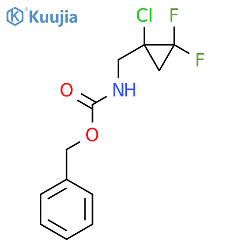 benzyl N-[(1-chloro-2,2-difluorocyclopropyl)methyl]carbamate structure