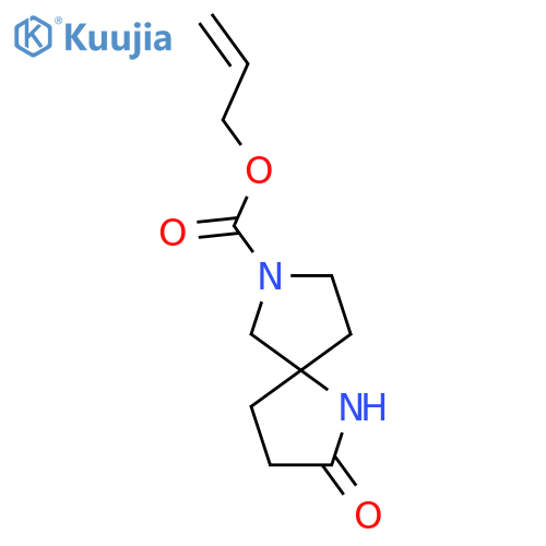 prop-2-en-1-yl 2-oxo-1,7-diazaspiro4.4nonane-7-carboxylate structure